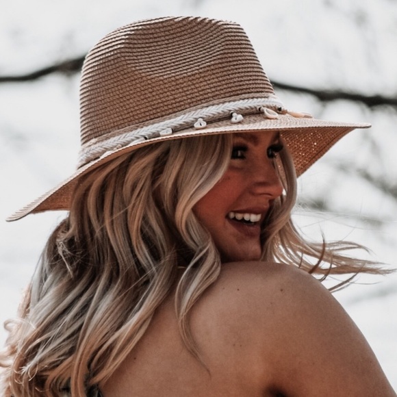 Cowrie Shell Panama Hat BRAND NEW - Picture 2 of 13